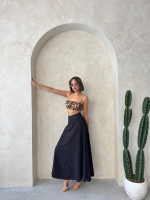 Uzun Astarlı Etek S255043 Siyah (Beden: M) - Görsel 4