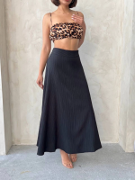 Uzun Astarlı Etek S255043 Siyah (Beden: M) - Görsel 3