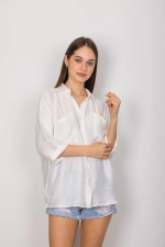 Cepli Salaş Gömlek T1010 Beyaz (Beden: Xl) - Görsel 3