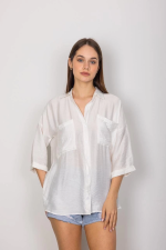 Cepli Salaş Gömlek T1010 Beyaz (Beden: Xl)