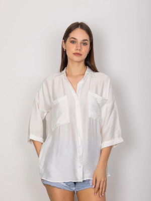 Cepli Salaş Gömlek T1010 Beyaz (Beden: Xl)