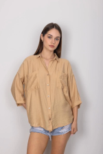 Cepli Salaş Gömlek T1010 Vizon (Beden: Xl)