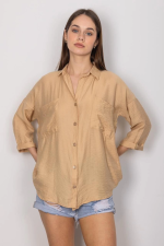 Cepli Salaş Gömlek T1010 Vizon (Beden: Xl) - Görsel 7