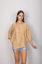 Cepli Salaş Gömlek T1010 Vizon (Beden: Xl) - Görsel 5