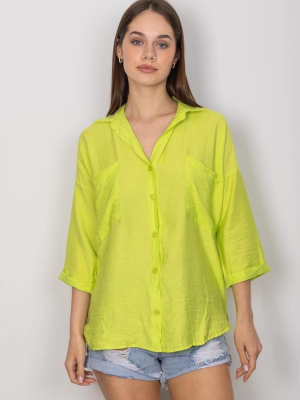 Cepli Salaş Gömlek T1010 Yeşil (Beden: Xl)