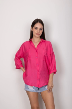 Cepli Salaş Gömlek T1010 Fuşya (Beden: Xl) - Görsel 7