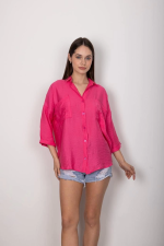 Cepli Salaş Gömlek T1010 Fuşya (Beden: Xl) - Görsel 5