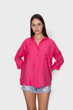 Cepli Salaş Gömlek T1010 Fuşya (Beden: Xl) - Görsel 3