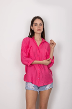 Cepli Salaş Gömlek T1010 Fuşya (Beden: Xl) - Görsel 4