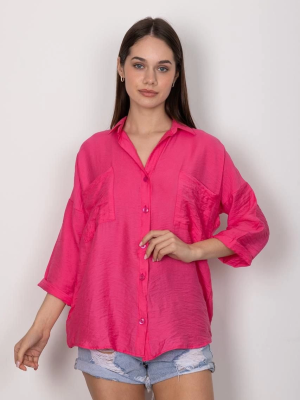 Cepli Salaş Gömlek T1010 Fuşya (Beden: Xl)