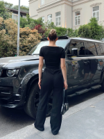 Düğme Yakalı Siyah Alt Üst Takım S3943 (Beden: M) - Görsel 4