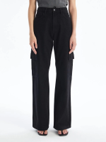 Kargo Cep Jeans Pantolon Siyah (Beden: 32)