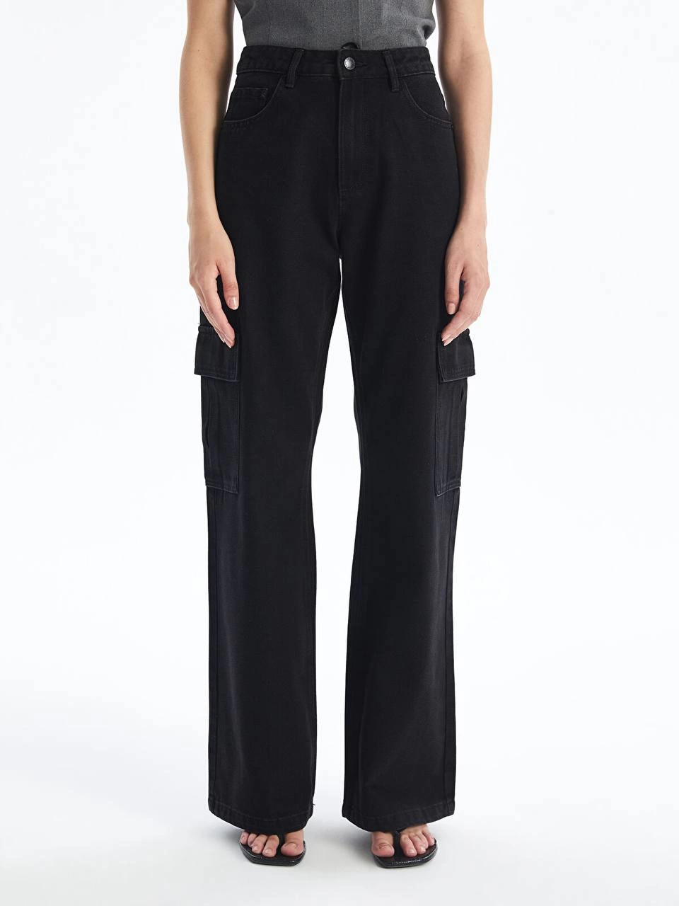 1233706_kargo-cep-jeans-pantolon-siyah-99025110-sw960sh1280.png Kargo Cep Jeans Pantolon Siyah (Beden: 32) - Görsel 1