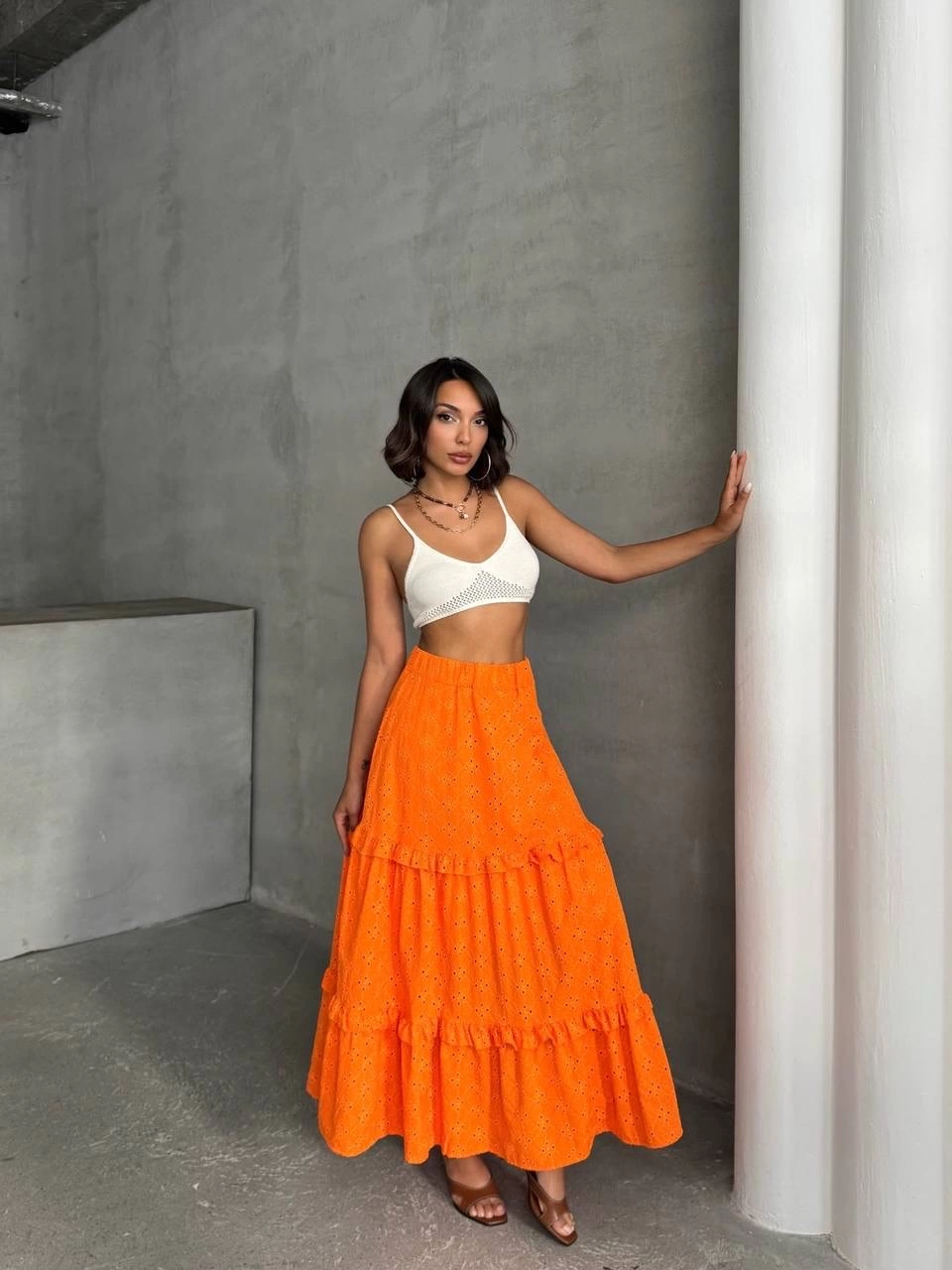 1233718_firfirli-brodeli-astarli-uzun-etek-turuncu-s255047-72284334-sw960sh1280.png Fırfırlı Brodeli Astarlı Uzun Etek Turuncu S255047 (Beden: L) - Görsel 6