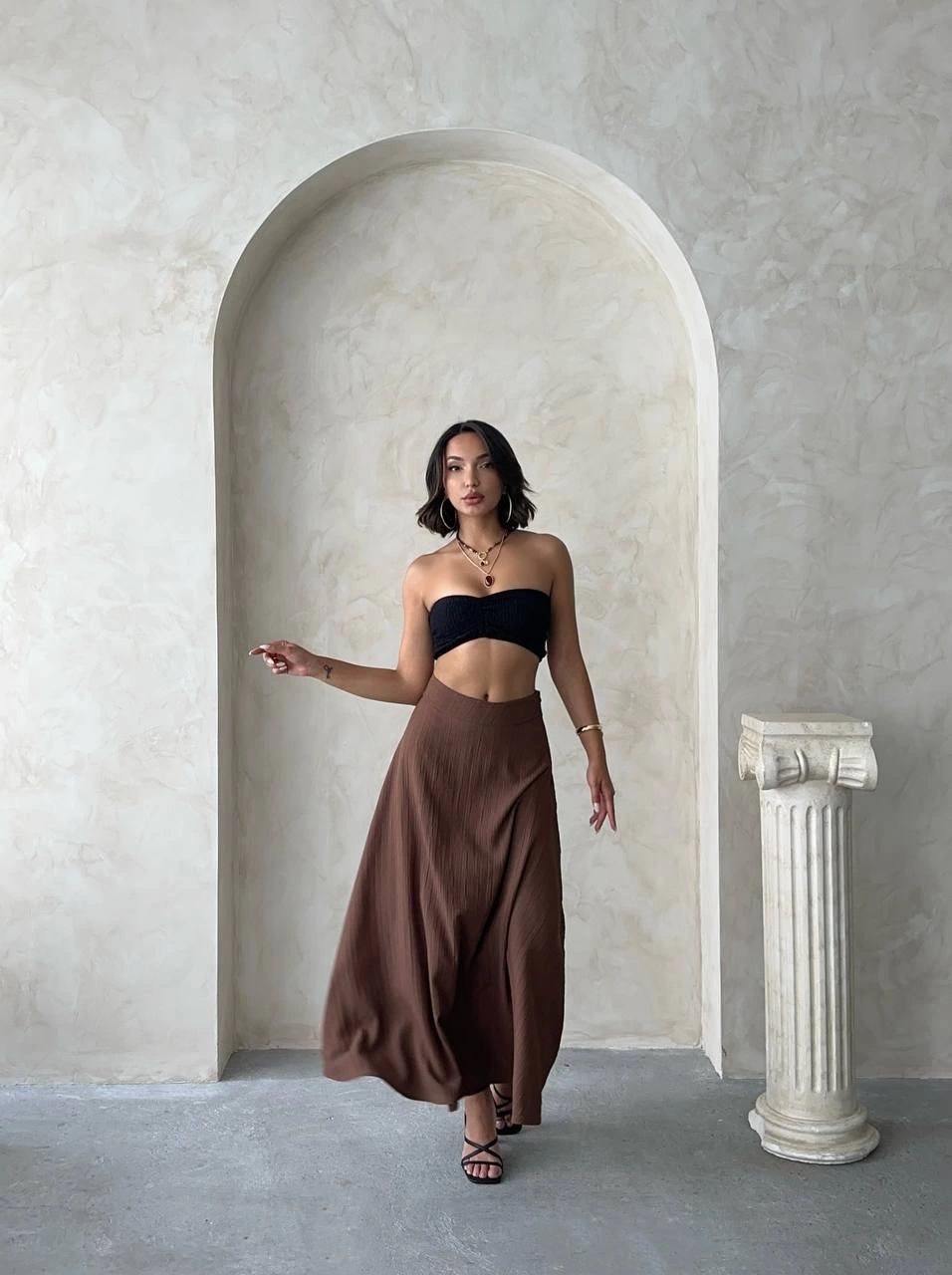 1233801_uzun-astarli-etek-s255043-9166919-sw956sh1280.png Uzun Astarlı Etek S255043 Kahve (Beden: L) - Görsel 3