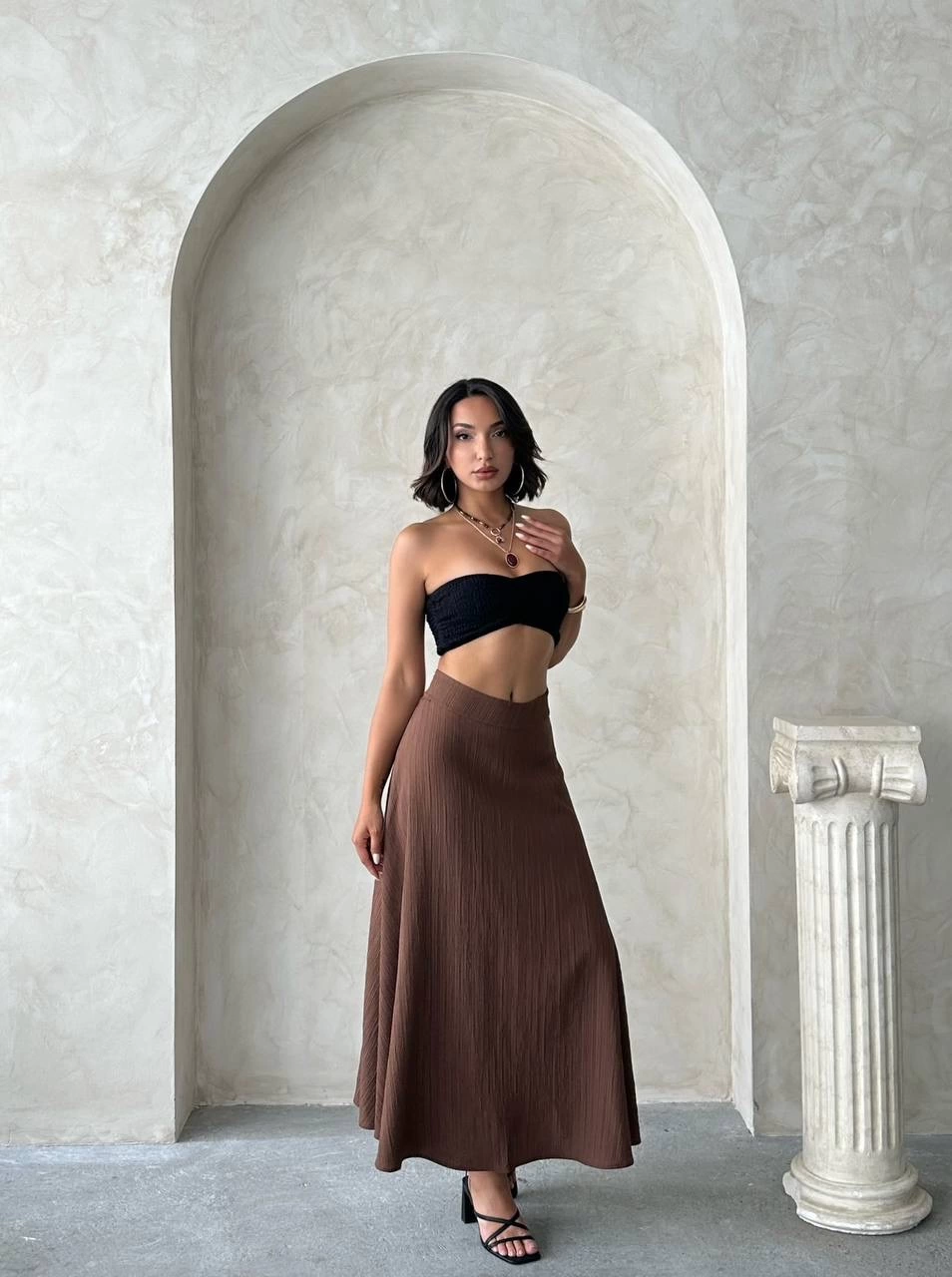 1233801_uzun-astarli-etek-s255043-97229475-sw954sh1280.png Uzun Astarlı Etek S255043 Kahve (Beden: L) - Görsel 1