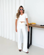 V Aksesuarlı Ottoman Takım Beyaz S255850 (Beden: S) - Görsel 2