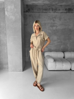 Bluz Şalvar Takım Bej S255841 (Beden: S)