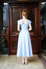 U Yaka Prenses Elbise Mavi S255101 (Beden: Xl) - Görsel 2