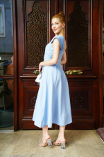 U Yaka Prenses Elbise Mavi S255101 (Beden: Xl) - Görsel 4