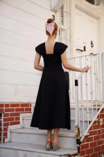 U Yaka Prenses Elbise Siyah S255101 (Beden: Xl) - Görsel 2