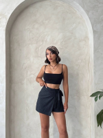 Brodeli Şort Etek S255075 Siyah (Beden: S) - Görsel 5