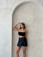 Brodeli Şort Etek S255075 Siyah (Beden: S) - Görsel 3