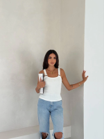 Ottoman Toka Askılı Bluz Beyaz S4194 (Beden: M) - Görsel 2