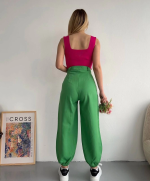 Şalvar Pantolon Yeşil S23202 (Beden: S) - Görsel 4