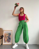 Şalvar Pantolon Yeşil S23202 (Beden: M) - Görsel 2