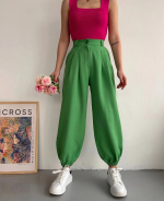 Şalvar Pantolon Yeşil S23202 (Beden: L)