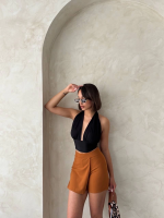 Kapaklı Şort Etek Camel S208 (Beden: L) - Görsel 7