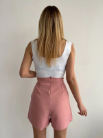 Kapaklı Şort Etek Pudra S208 (Beden: S) - Görsel 2