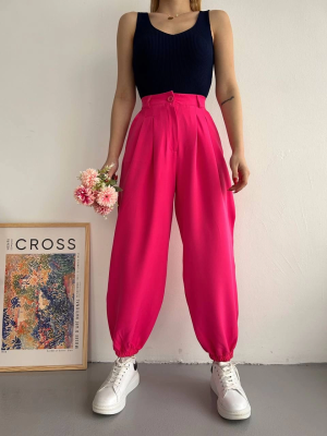 Şalvar Pantolon Fuşya S23202 (Beden: S)