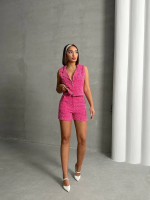 Yelekli Şort Takım Pembe (Beden: L) - Görsel 2