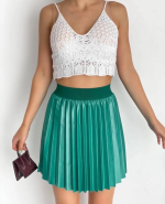 Lastikli Piliseli Lak Etek Yeşil S23901 (Beden: S) - Görsel 2