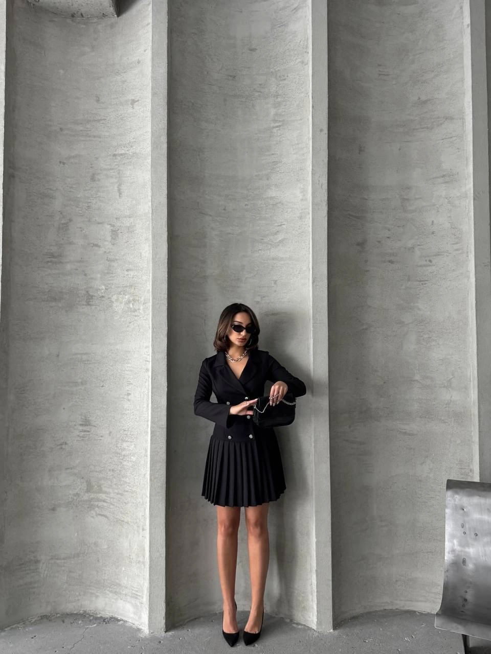 1234172_alti-piliseli-uzun-kollu-ceket-elbise-siyah-s255016-29823047-sw960sh1280.png Altı Piliseli Uzun Kollu Ceket Elbise Siyah S255016 (Beden: M) - Görsel 5