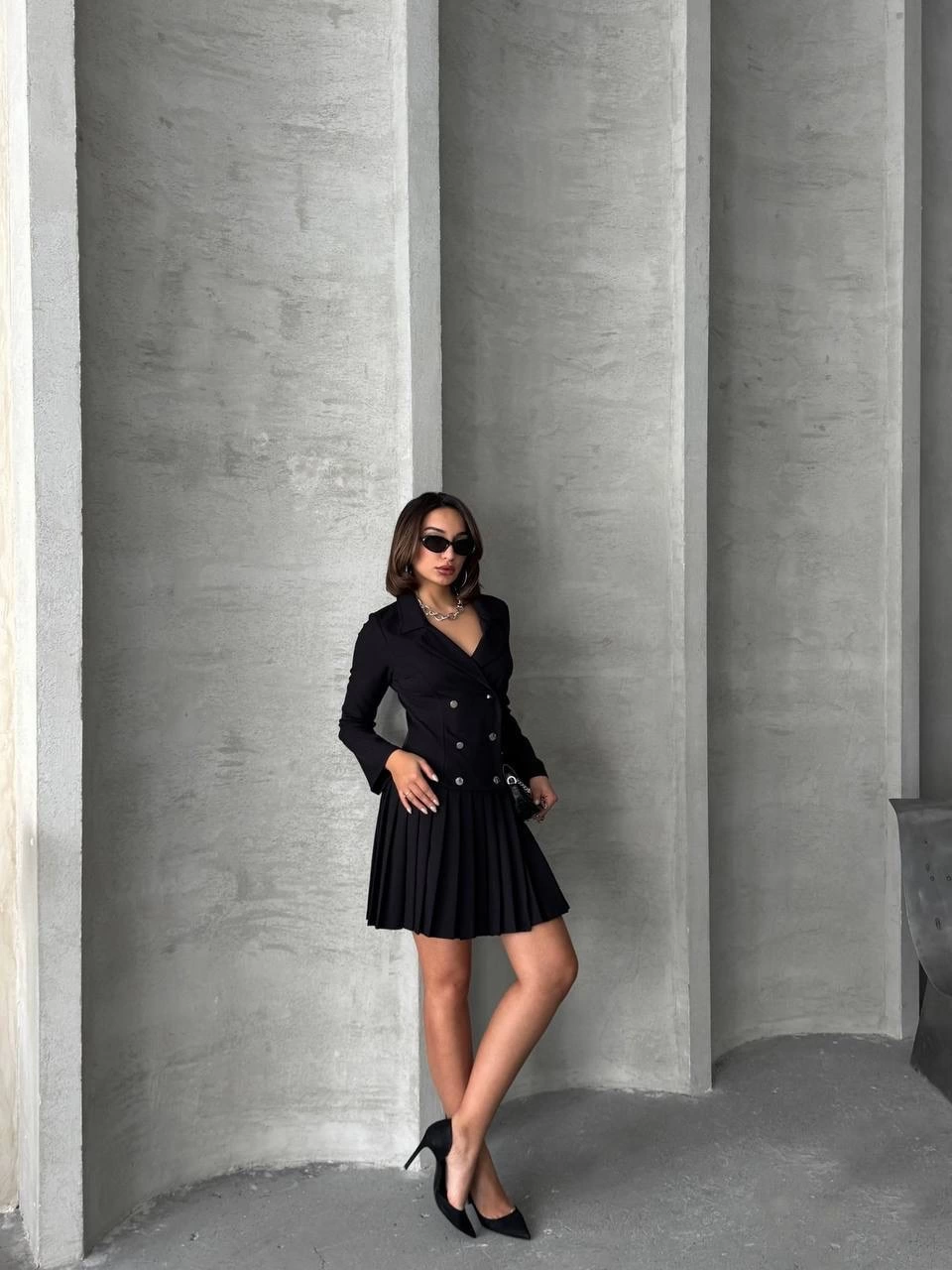 1234172_alti-piliseli-uzun-kollu-ceket-elbise-siyah-s255016-57872722-sw960sh1280.png Altı Piliseli Uzun Kollu Ceket Elbise Siyah S255016 (Beden: M) - Görsel 4