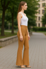 Atlas Palazzo Pantolon Kamel Camel (Beden: S) - Görsel 4
