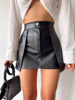 Kontrast Deri Etek Siyah W260015 (Beden: S)