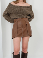 Kontrast Deri Etek Kahve W260015 (Beden: Xl) - Görsel 3