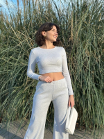 Bol Paça Altüst Takım Gri W1197 (Beden: S) - Görsel 2