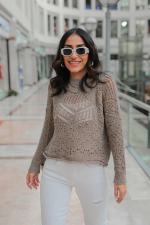 Desenli Triko Kazak Gri (Beden: Standart) - Görsel 2