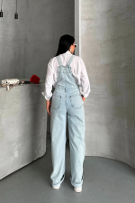 Pantolon Kar Yıkama Salopet Mavi D2514 (Beden: 40) - Görsel 8