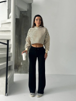 Fit Comfort Siyah Salaş Pantolon A6011 (Beden: Standart) - Görsel 4