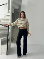 Fit Comfort Siyah Salaş Pantolon A6011 (Beden: Standart) - Görsel 5