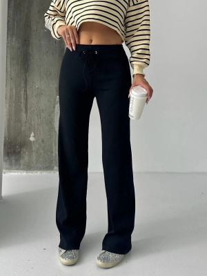 Fit Comfort Siyah Salaş Pantolon A6011 (Beden: Standart)