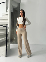 Fit Comfort Bej Salaş Pantolon A6011 (Beden: Standart) - Görsel 5