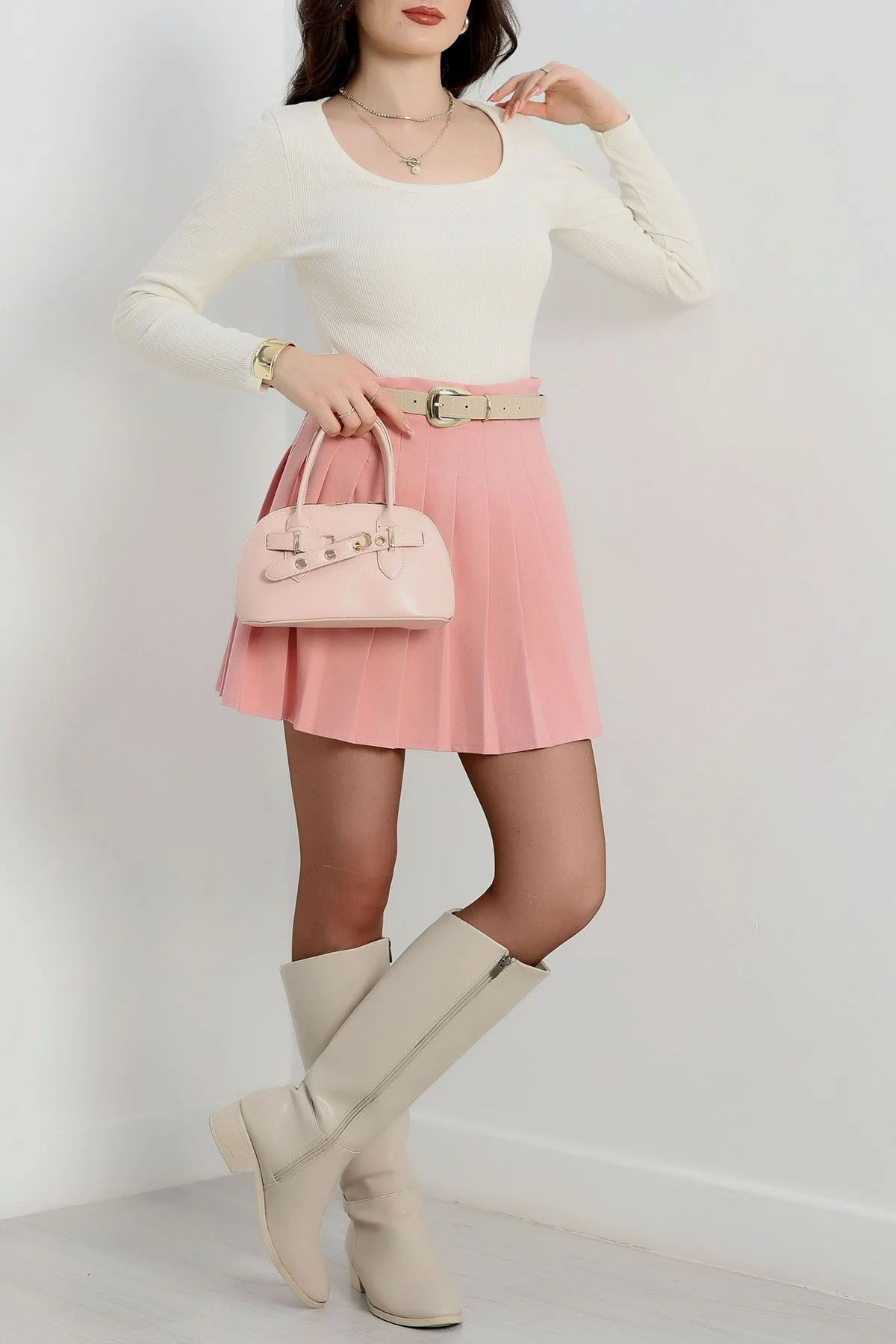 1234500_u-yaka-kaskorse-bluz-beyaz-a132-57674487-sw1200sh1800.png U Yaka Kaşkorse Bluz Beyaz A132 (Beden: M) - Görsel 3