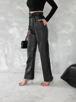 Kendinden İnce Kemerli Deri Pantolon Siyah T1178 (Beden: Xl) - Görsel 6